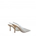 Zapato De Tacón Vinilo Transparente Slingback